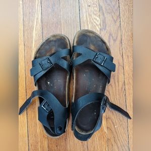 Black Birkenstock Rio Shoes
